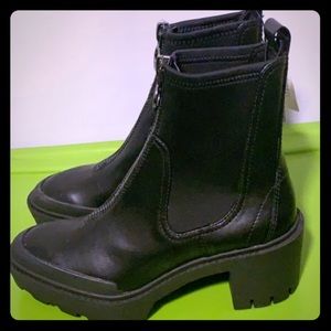 Black Leather Zara Boots